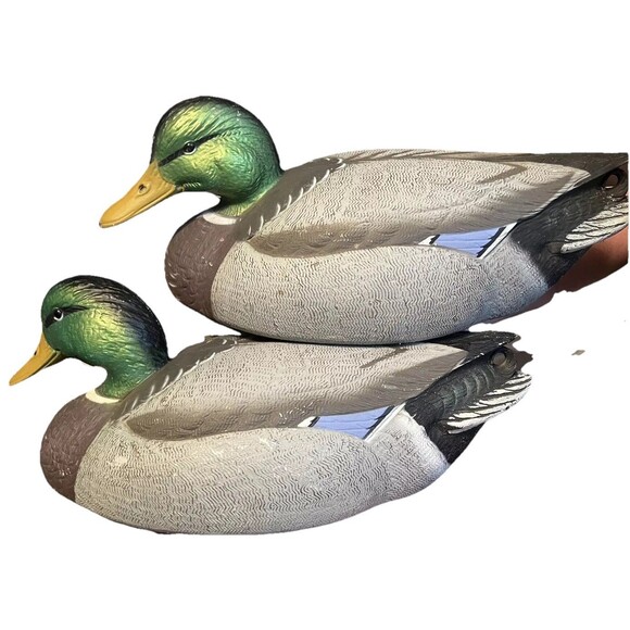 duck decoys for hunting HD Gunners Final Approach Pair Of 2 Decoys, Life Size - Picture 1 of 6